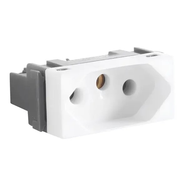 Módulo Tomada 2P+T 10A 250V Aria Branco Tramontina
