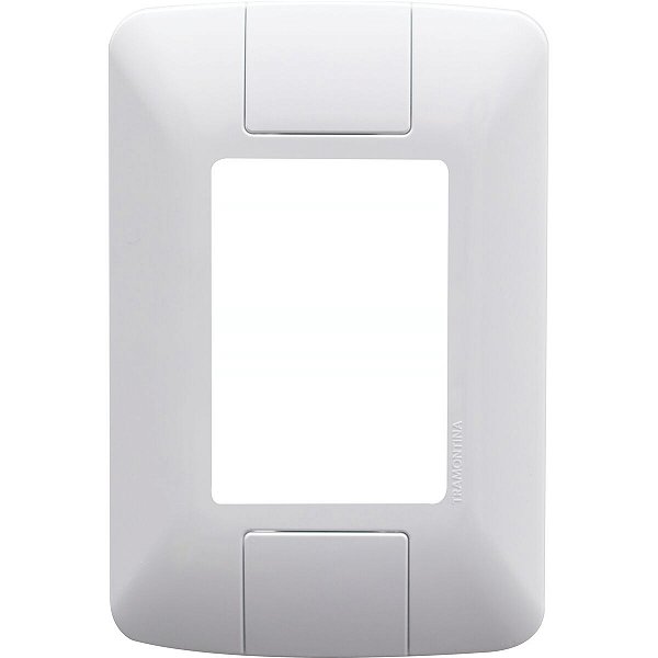 Placa 4x2 para 3 Módulos com Suporte Aria Branca Tramontina