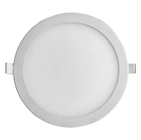 Painel LED Slim Embutir Redondo 18W 3000K 22x22cm Kian