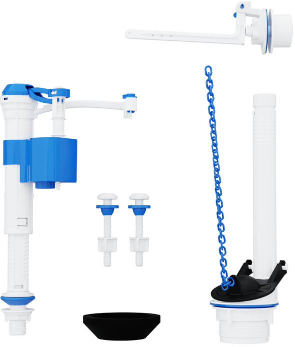 Mecanismo Completo Universal para Caixa Acoplada Lateral Branco