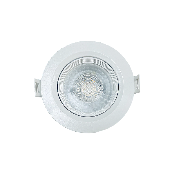 Spot de Embutir LED Redondo 5W 3000K Luz Amarela Bivolt Cristallux