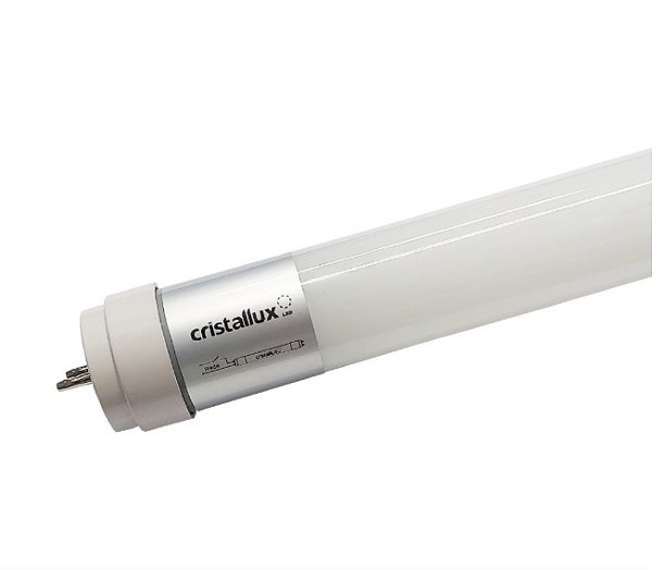 Lâmpada LED Tubular T8 9W 60cm 3000K Luz Quente Cristallux