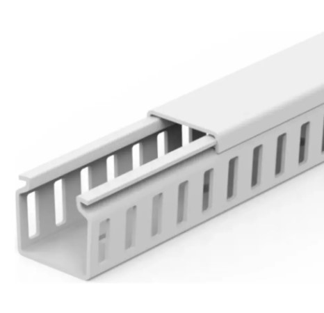 Canaleta Semi Aberta para Painel Elétrico 30x30mm 2 Metros Branca Tramontina