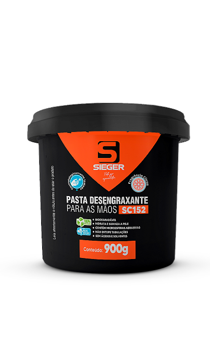 Pasta Desengraxante para as Mãos com Abrasivo 900g SC152 Sieger