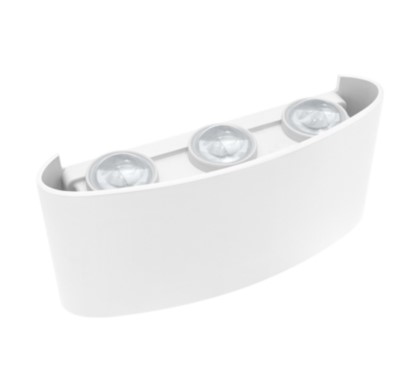 Arandela LED Lentille Trois 6W 3000K Branca IP65 Lumanti