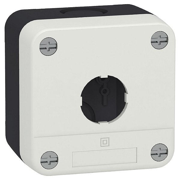 Caixa Botoeira Plástica com 1 Furo 22mm Cinza XALB01C Schneider Electric