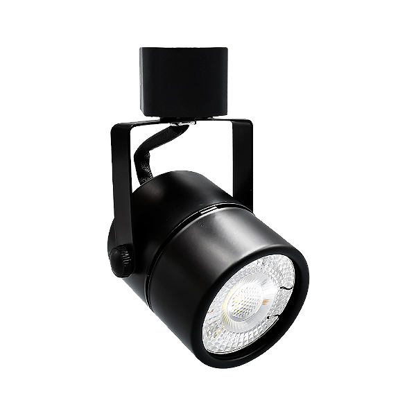 Spot Iron Preto para Trilho Energizado Lâmpada Dicroica MR16 GU10 Cristallux