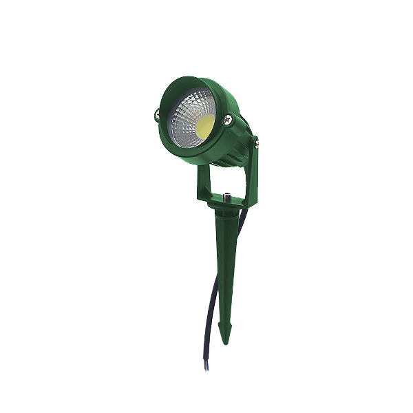Espeto de Jardim LED COB 5W Luz Verde 450lm Bivolt IP66 Cristallux