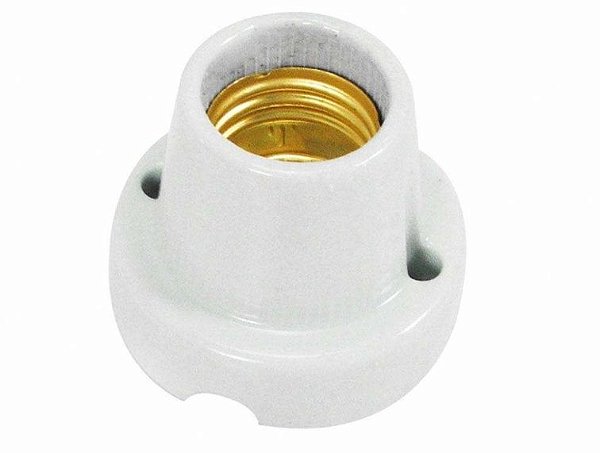 Soquete Porcelana 4A E27 Fixo Teto