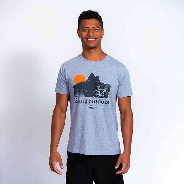 Camiseta Algodão Cinza - Leblon