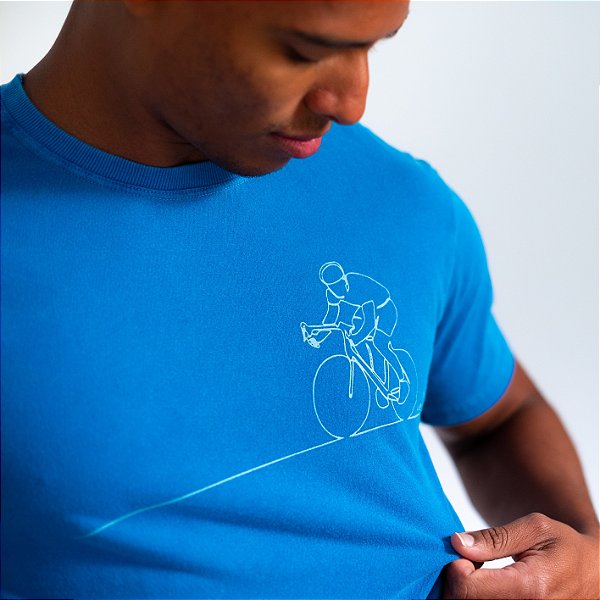 Camiseta Algodão Azul - Velocista