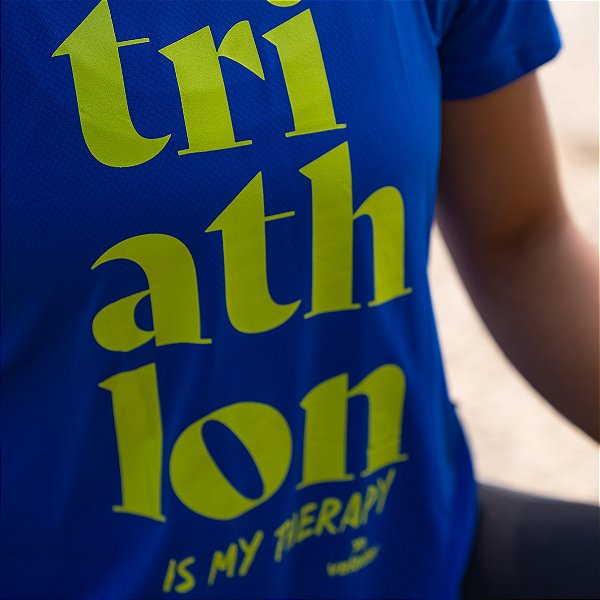 Baby Look Dry Fit Azul Royal - Tri Is My Therapy