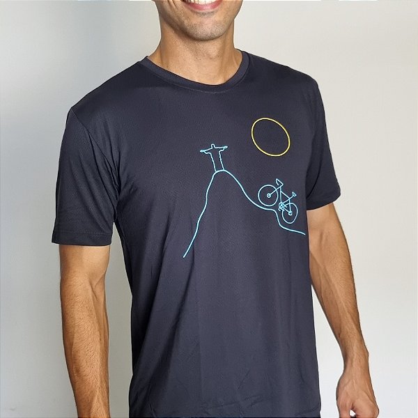 Camiseta Dry Fit Preta - Cristo