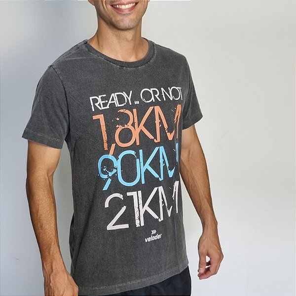 Camiseta Algodão Chumbo - Distâncias