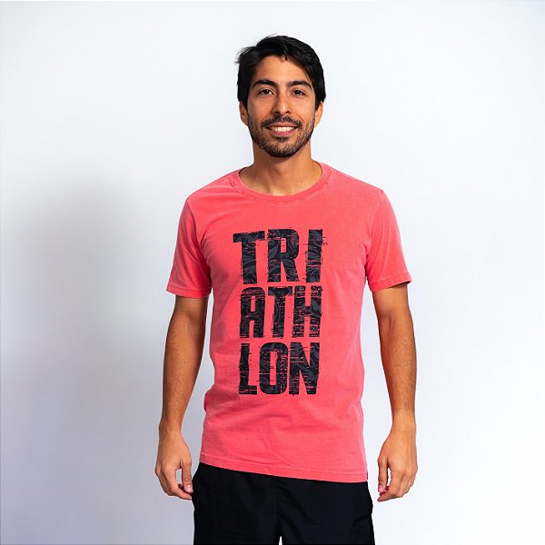 Camiseta Algodão Rosa - Triathlon