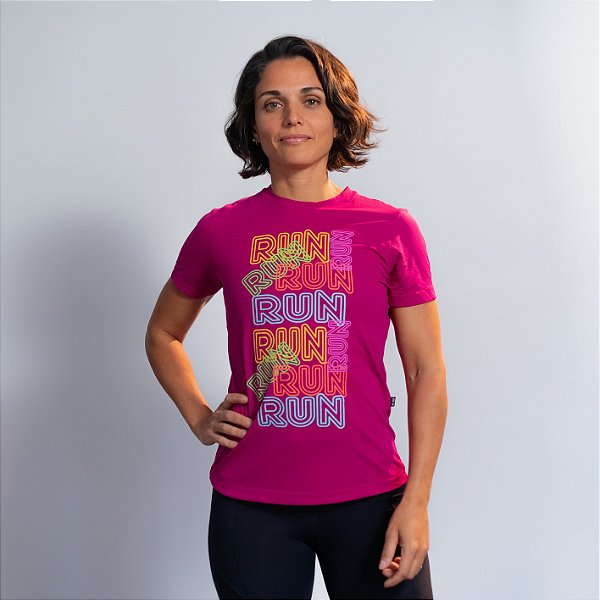 Baby Look Dry Fit Fúcsia - Run Run