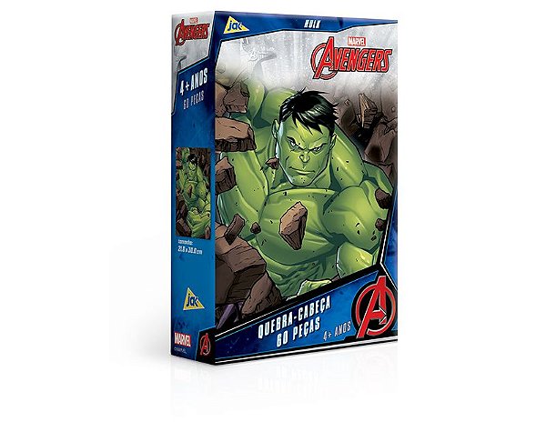Quebra Cabeça Hulk 60 peças