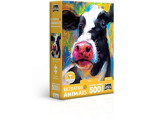 Quebra-cabeça 500 peças Retratos Animais Vaca