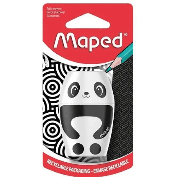 Apontador Maped Shakky Panda e Pinguim C/ Depósito