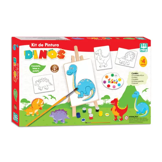 Brinquedo Infantil De Pintura Desenho Jogo Rush E Ovo Dino