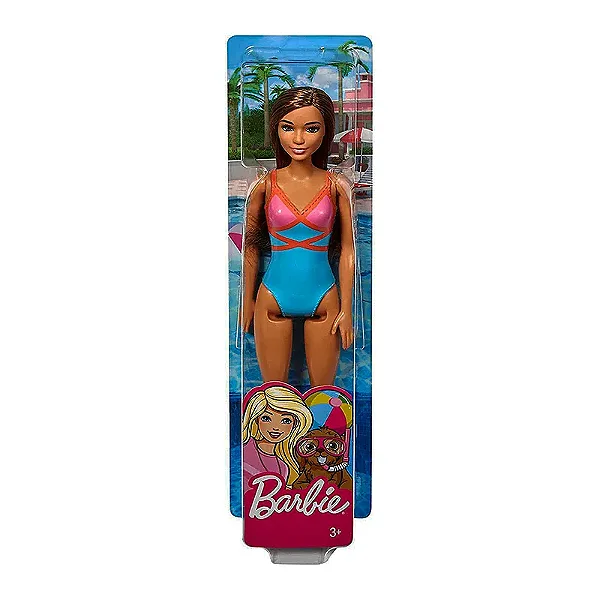 Boneca Barbie Fashion Dia de Praia Com Acessórios - Blanc Toys