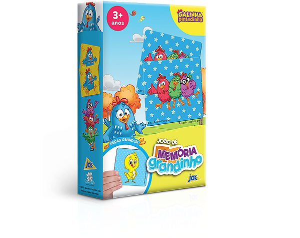 Jogo De Memória Grandinho Galinha Pintadinha - Blanc Toys