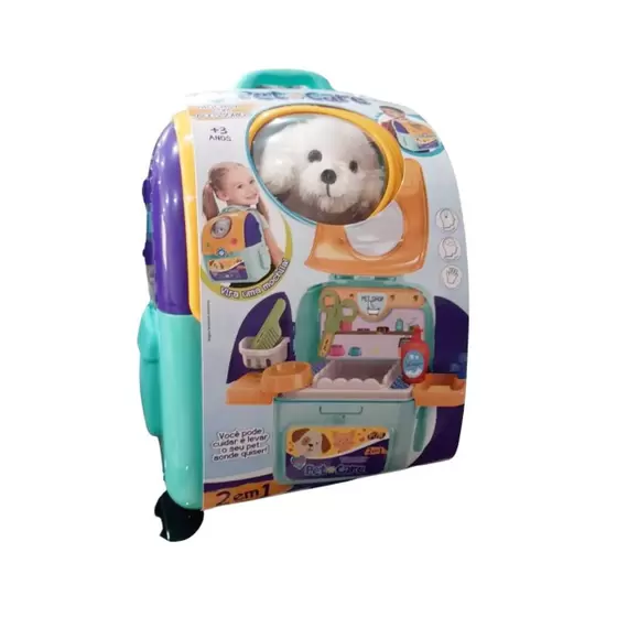 Adotados Mochila Pet Care Mochila 2 em 1 C/ Acessórios e Pet