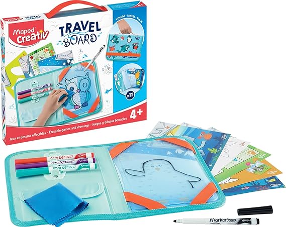 Kit Creativ Travel Board Com Acessórios Para Colorir