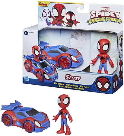Boneco Spider-Man Homem Aranha Com Veículo