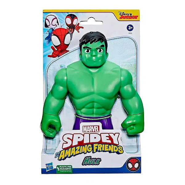 Boneco Marvel Spidey and is Amazing Friends Hulk