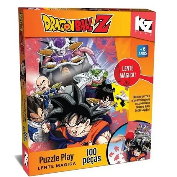 Quebra-Cabeça 100 Peças Lente Magica Dragon Ball Z