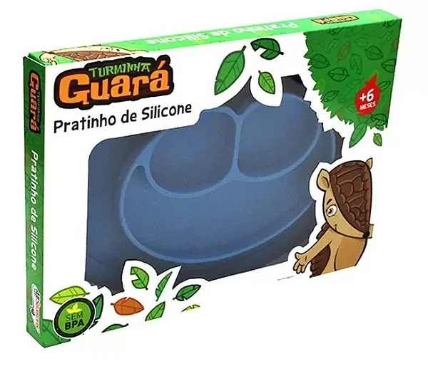 Prato de Silicone Azul Turminha Guara