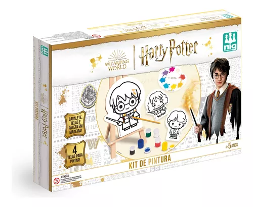 Kit De Pintura Harry Potter Em Madeira