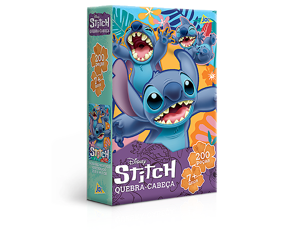 Quebra-Cabeça 200 Peças Stitch