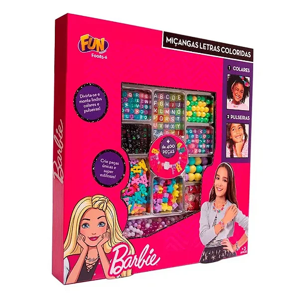Barbie Miçangas Joalheria Com 400 Peças