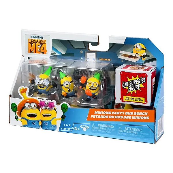 Kit com 04 Figuras Colecionáveis 05CM Meu Malvado Favorito 04