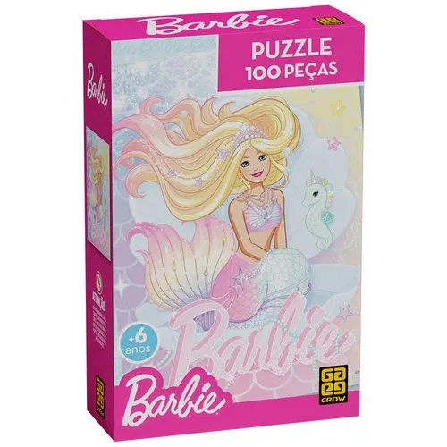 Quebra-Cabeça Barbie Brilhante 100 Peças