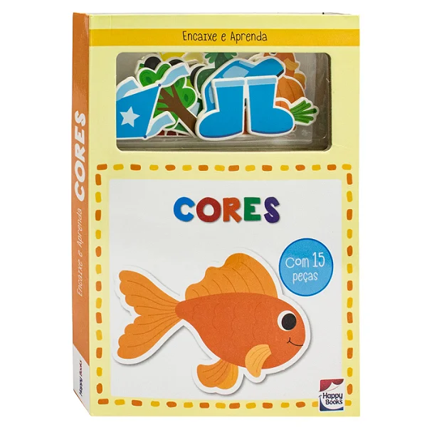 Livro Encaixe e Aprenda Cores