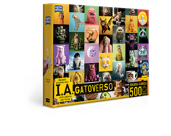Quebra-Cabeça IA Gatoverso 500 Peças