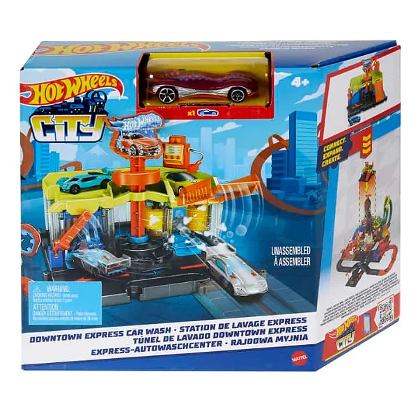 Hot Wheels Pista City Estação de Lavagem Expressa