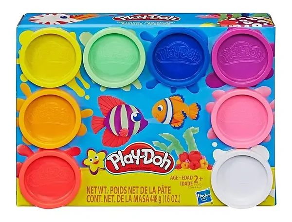 Massa de Modelar Play Doh 08 Potes Clássicos