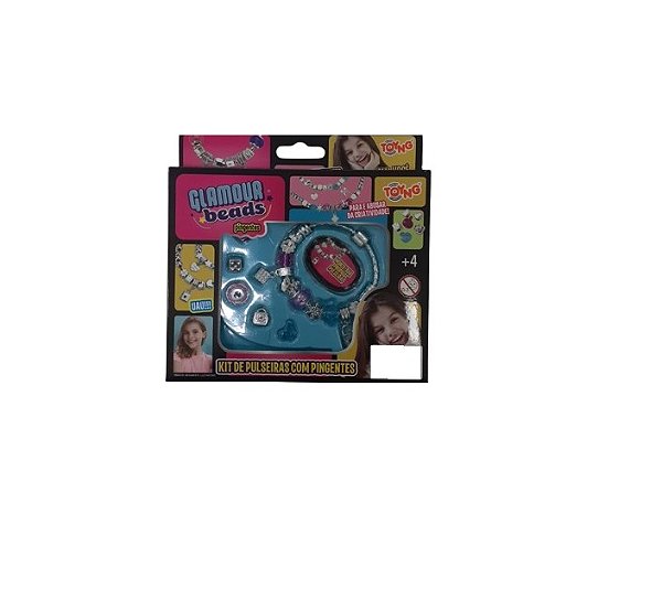 Kit de Pulseiras Com Pingentes Glamour Beads