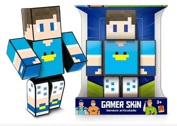 Boneco Beto Gamer Articulado 25CM
