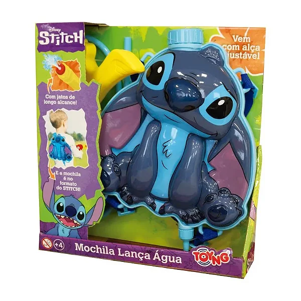 Lançador de água com Mochila Reservatório Stitch