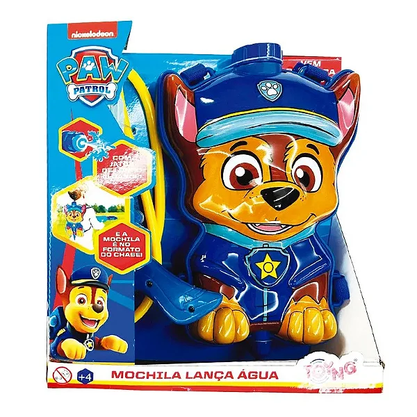 Lançador de água Patrulha Canina com Mochila Reservatório