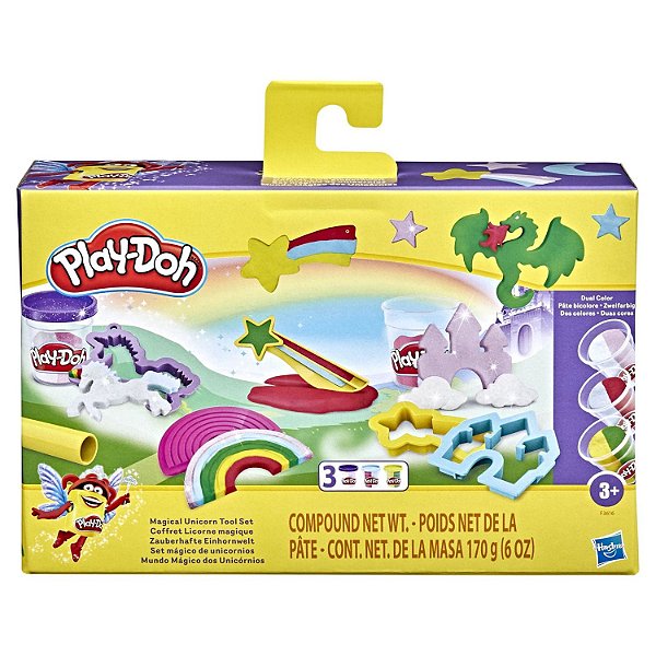 Massinha Play doh Mundo Mágico dos Unicórnios
