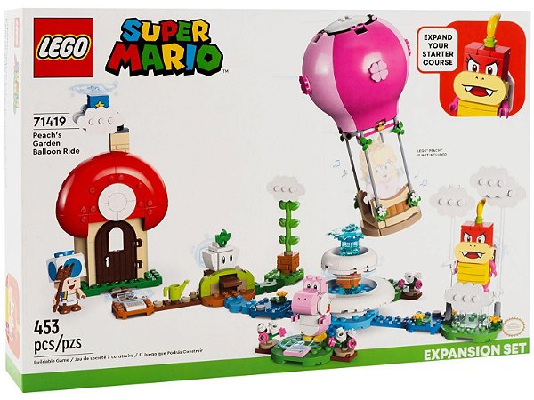 Lego Super Mario - Passeio de Balão no Jardim da Peach