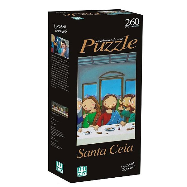 Quebra-Cabeça 260 Peças - Santa Ceia - Luciano Martins
