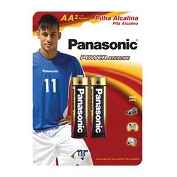 Cartela Pilha Panasonic Alkaline AA