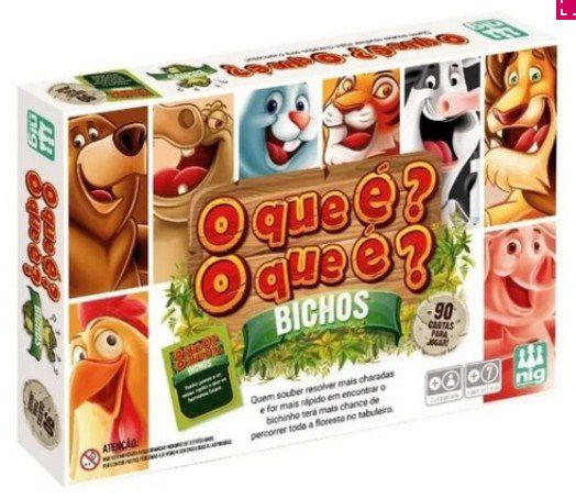 Jogo O que é O que é Bichos Nig - Blanc Toys - Felicidade em brinquedos